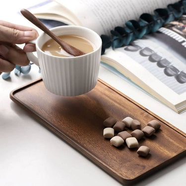 Natural Wooden Tray - Rectangular Plate - Casatrail.com